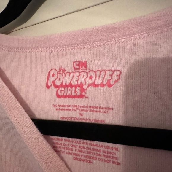 Vintage Powerpuff girls pink Short Sleeves T-shirt - Picture 3 of 3